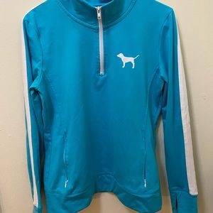 PINK zip up sweatshirt.